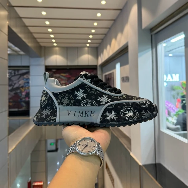 2024年秋季新款男士复古印花时尚休闲厚底增高休闲运动老爹鞋