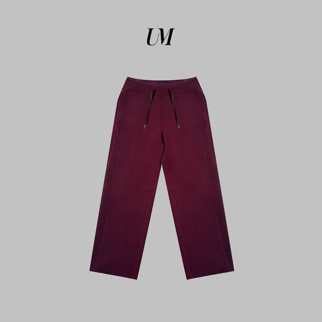 【U.M】显瘦五公斤百搭双层高腰显瘦直筒裤