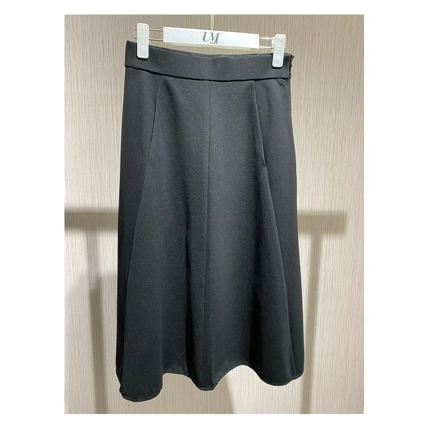 【U.M】女士优雅赫本风半身裙高腰气质简约显瘦小黑裙