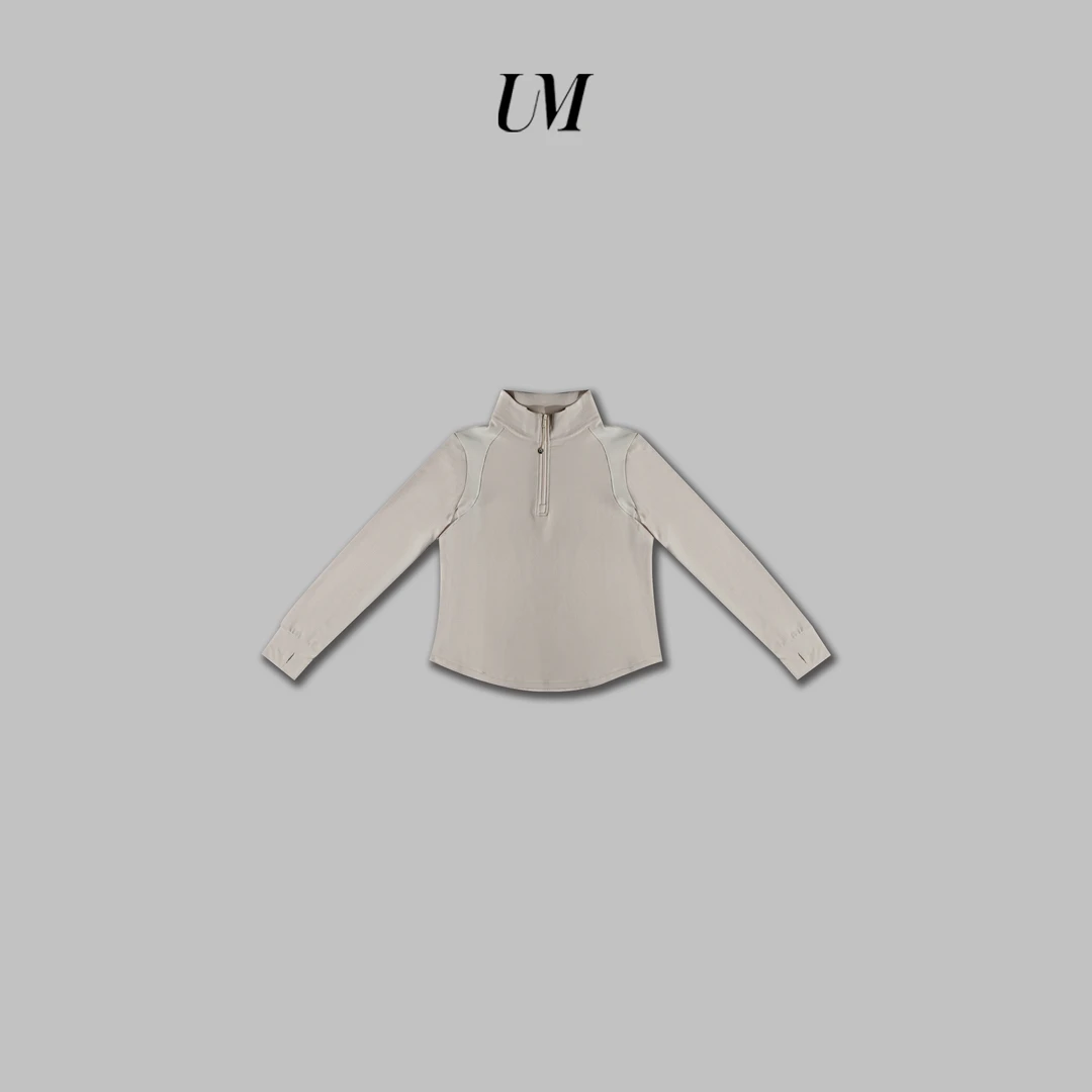 【U.M】立领拼接拉链上衣
