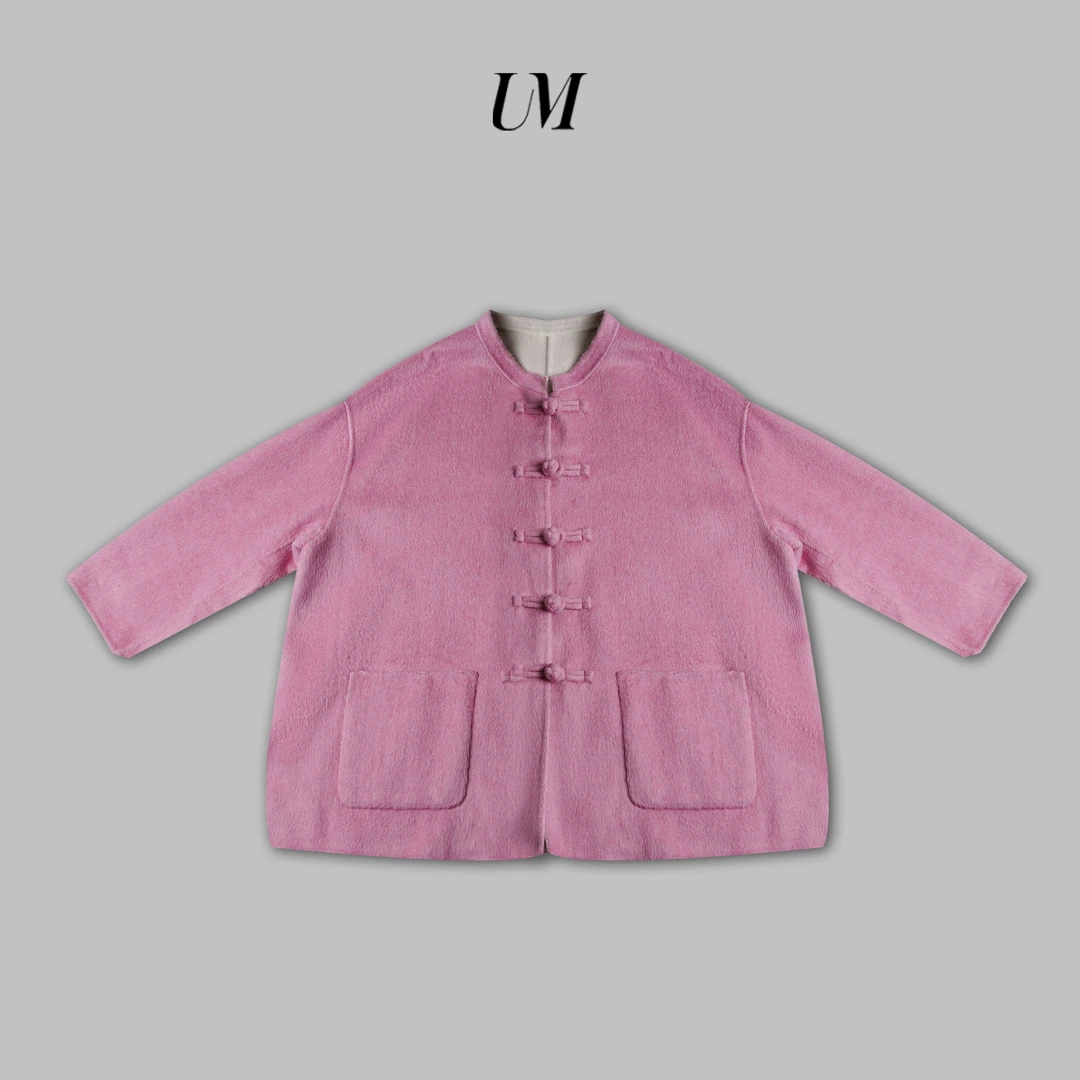 【U.M】中式盘扣双口袋大衣时尚气质