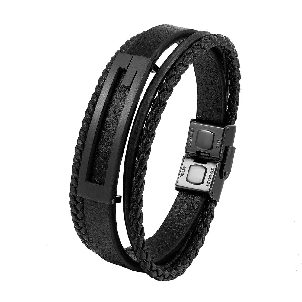 铜合金亚克力手链 跨境手链爆款 欧美不锈钢手链男士手链饰品几何