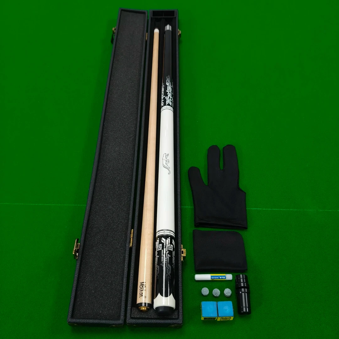 美洲豹同款台球杆枫木球杆中式黑八九球新手入门级小头杆分体球杆