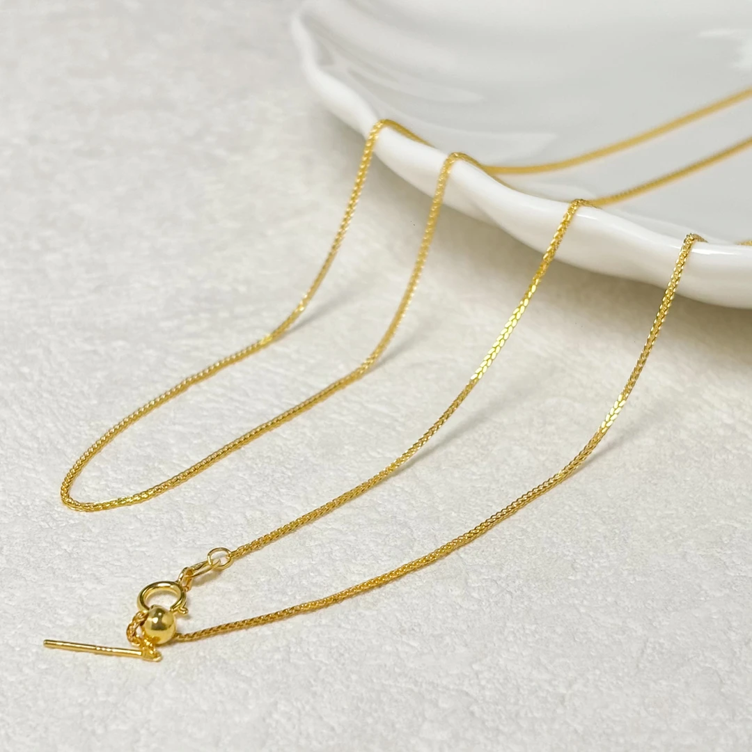 链子925银 针式肖邦链简约时尚素链百搭项链
