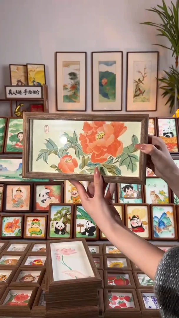 【闪购商品】绘画牡丹花 手绘国画28实