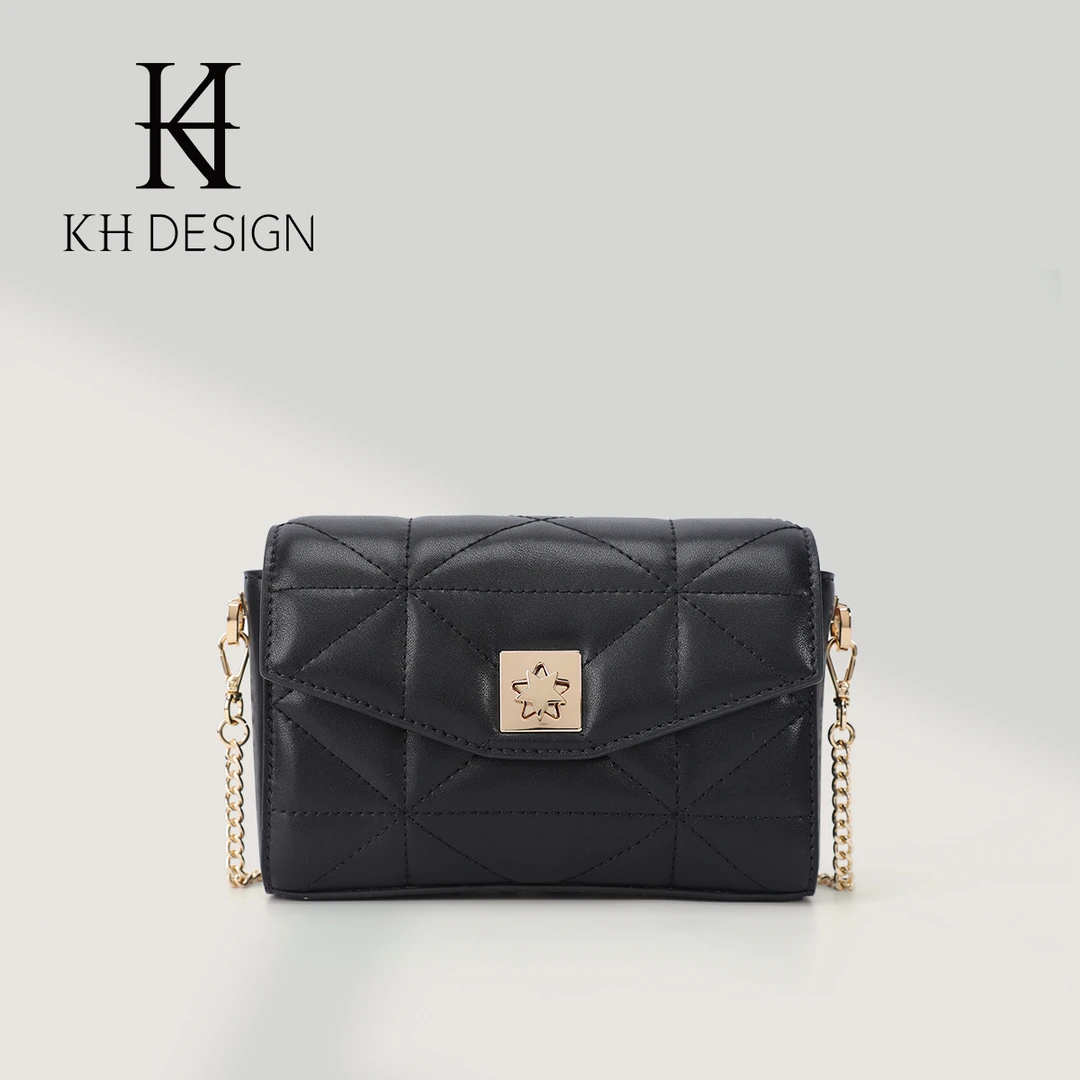 KH Design/明治新款菱格链条斜跨单肩包链条包小方包时尚TMK1519