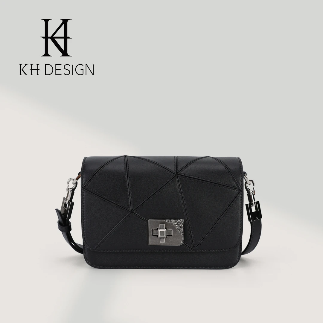 KH Design/明治女包小众设计单肩斜挎豆腐小方包新款通勤包K2438