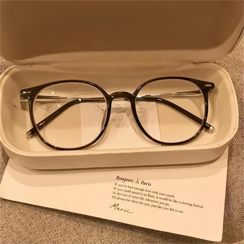 网红新款素颜茶色眼镜框女超轻眼镜架可配近视时尚防蓝光眼镜批发