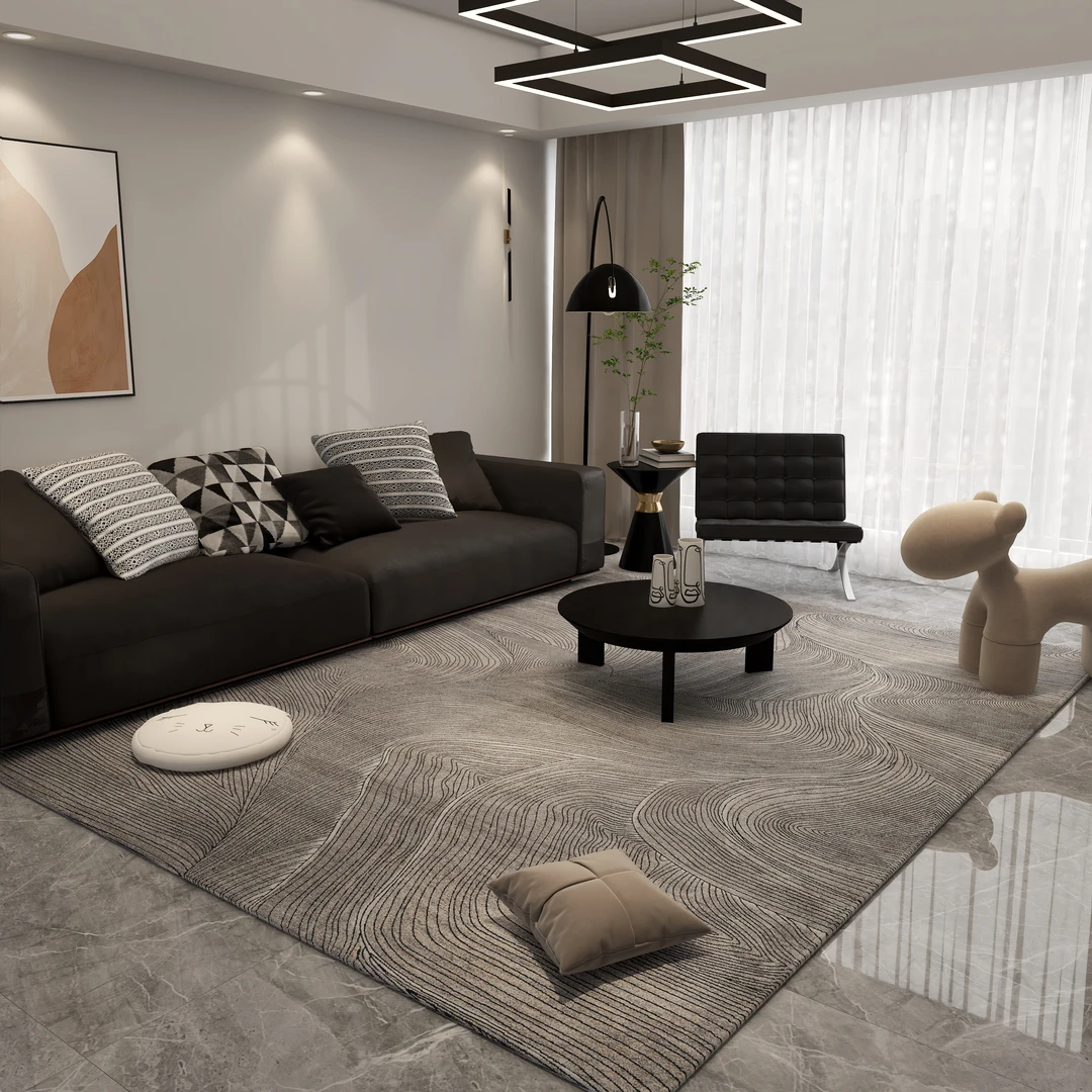 密码日记北欧现代客厅地毯简约轻奢地毯床边毯防滑耐脏茶几垫地毯