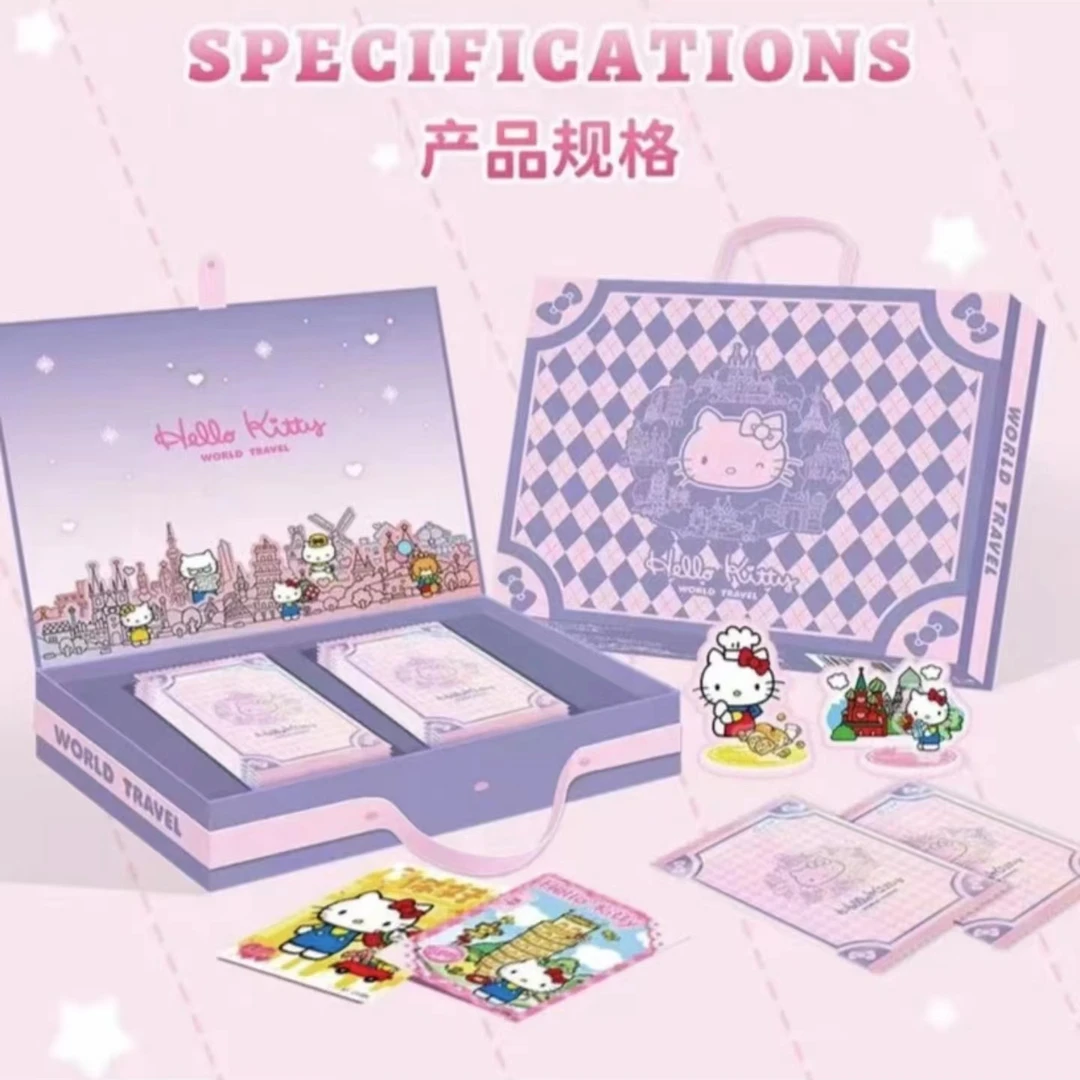【爆米花拆卡】Hello Kitty 环球旅行主题收藏卡牌盲盒（默认代拆）