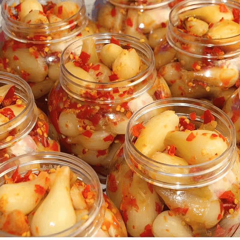 湖南特产酸辣藠头剁椒荞头好吃的风味下饭菜酱腌脆爽酸辣老坛泡菜