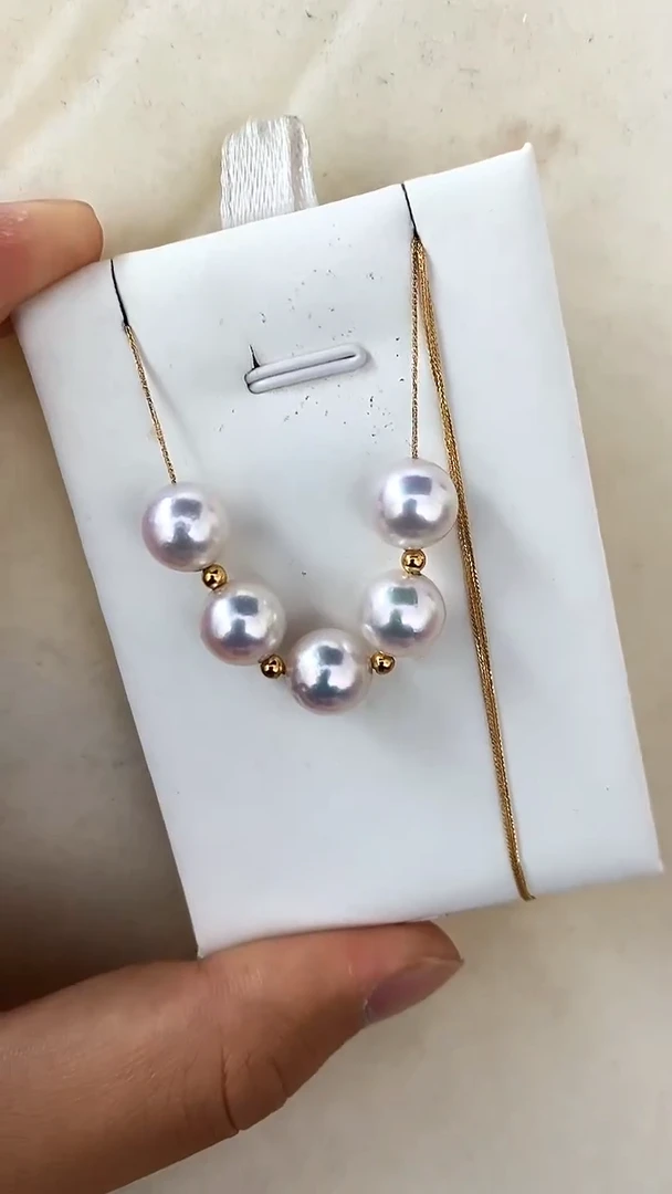 【闪购商品】海水珍珠颈饰18K金镶嵌项链