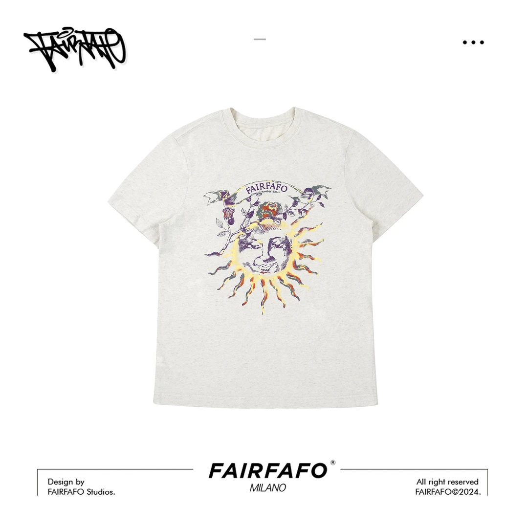 FAIRFAFO林肉肉【紫光太阳】TXA44160休闲圆领重工半袖夏季时尚女in