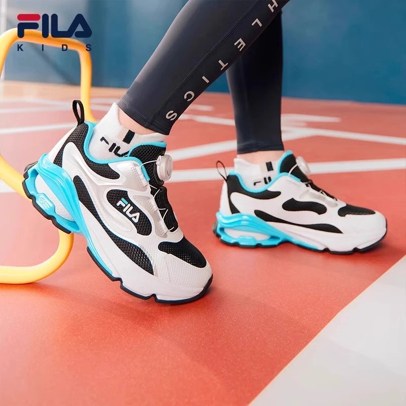 E】FILA斐乐男大童【太空舱】秋季儿童防滑耐磨体考跑鞋K65B421102