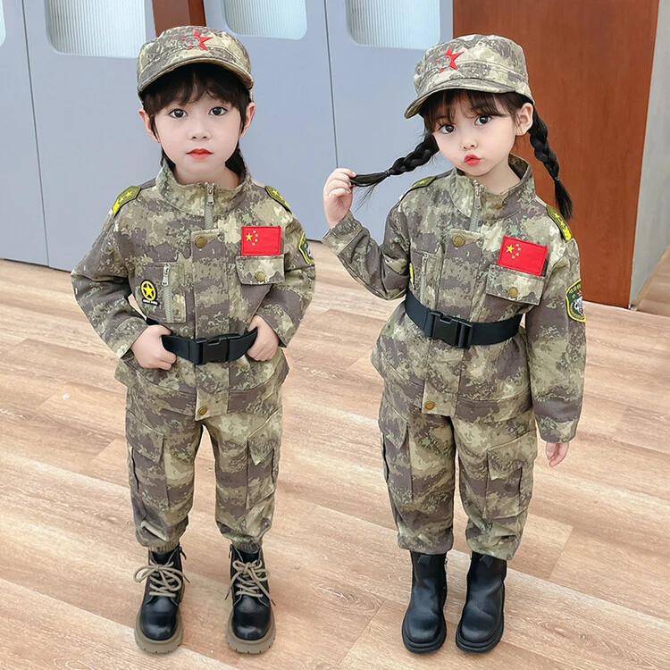 男女童儿童套装小学生幼儿园春秋训服两件套女宝军训校班服国潮牌