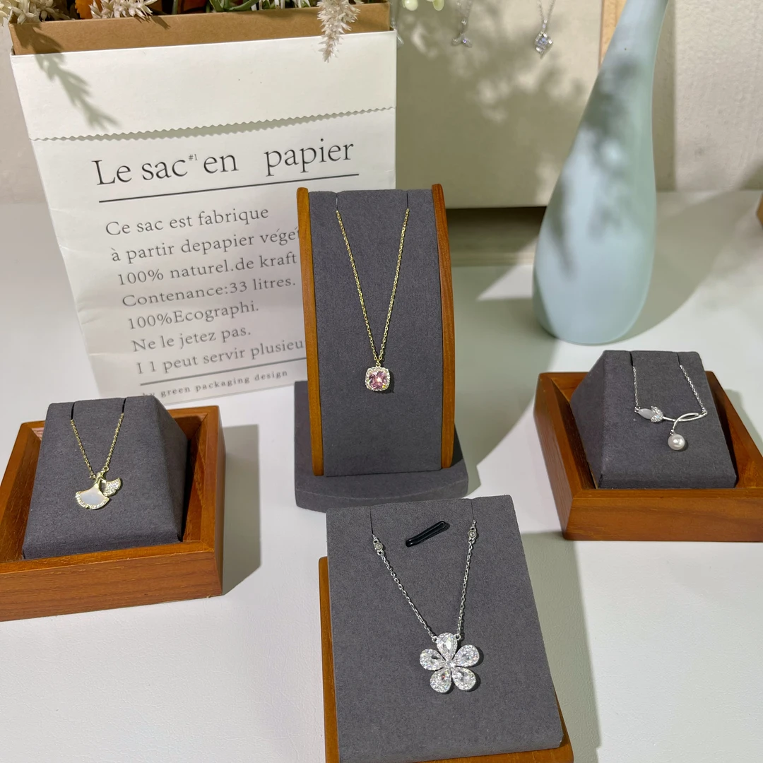 坠链均925银合成锆石  直播单拍专用 简约百搭纯银锁骨链女