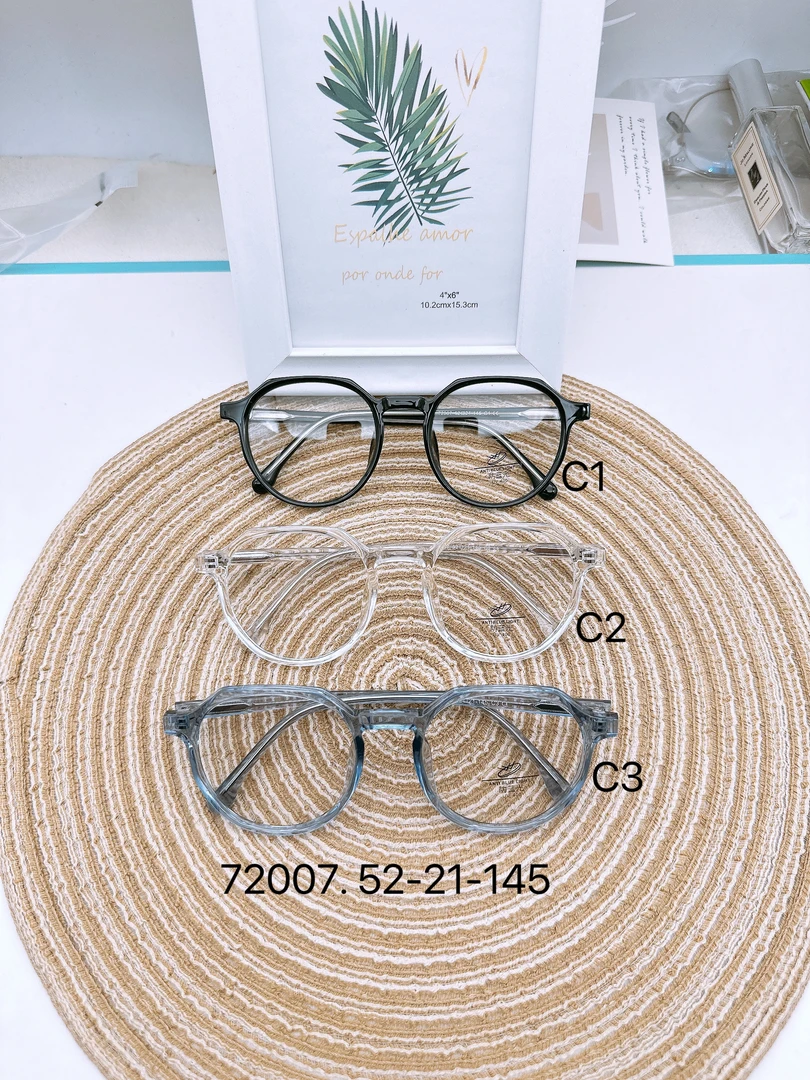 时尚网红板材插芯腿透明眼镜架