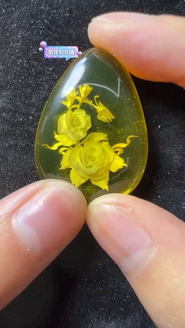 【闪购商品】琥珀颈饰未镶嵌蝶恋花多样性发一个