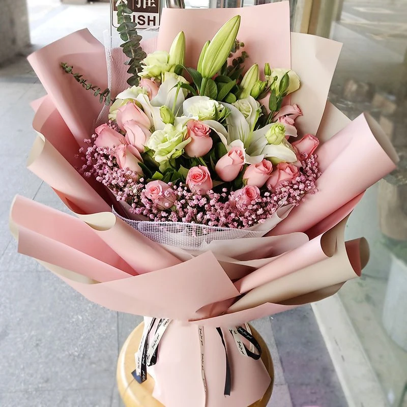 香水百合玫瑰鲜花花束鲜花团购鲜花送花上门批发鲜花订购同城配送