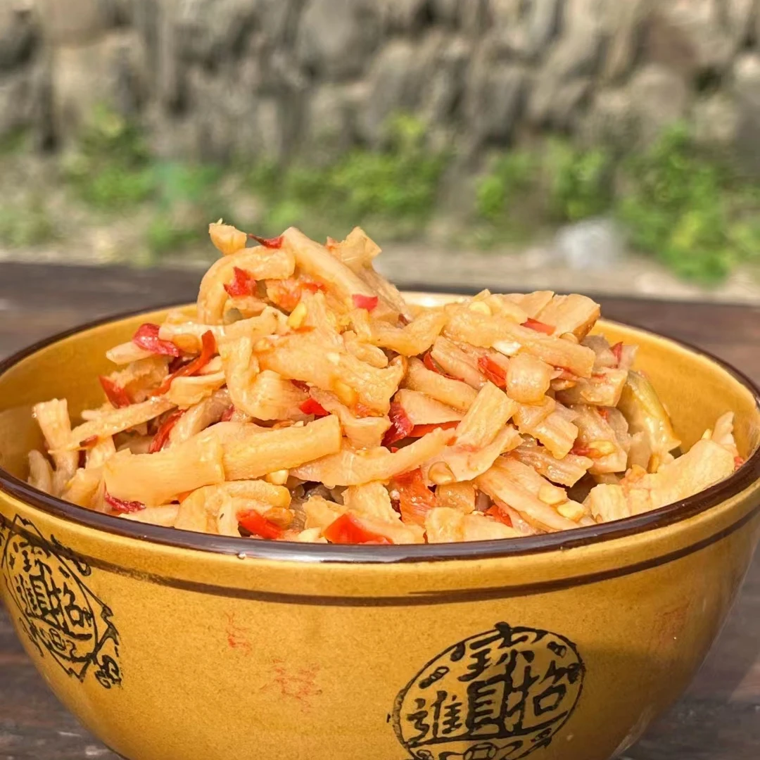 香辣萝卜干湖南洞口罗溪高山脆萝卜条1斤1瓶