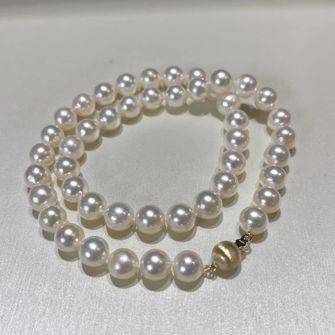 【蚌农涛哥】14k金/海水珍珠/akoya全珠项链/8-9MM