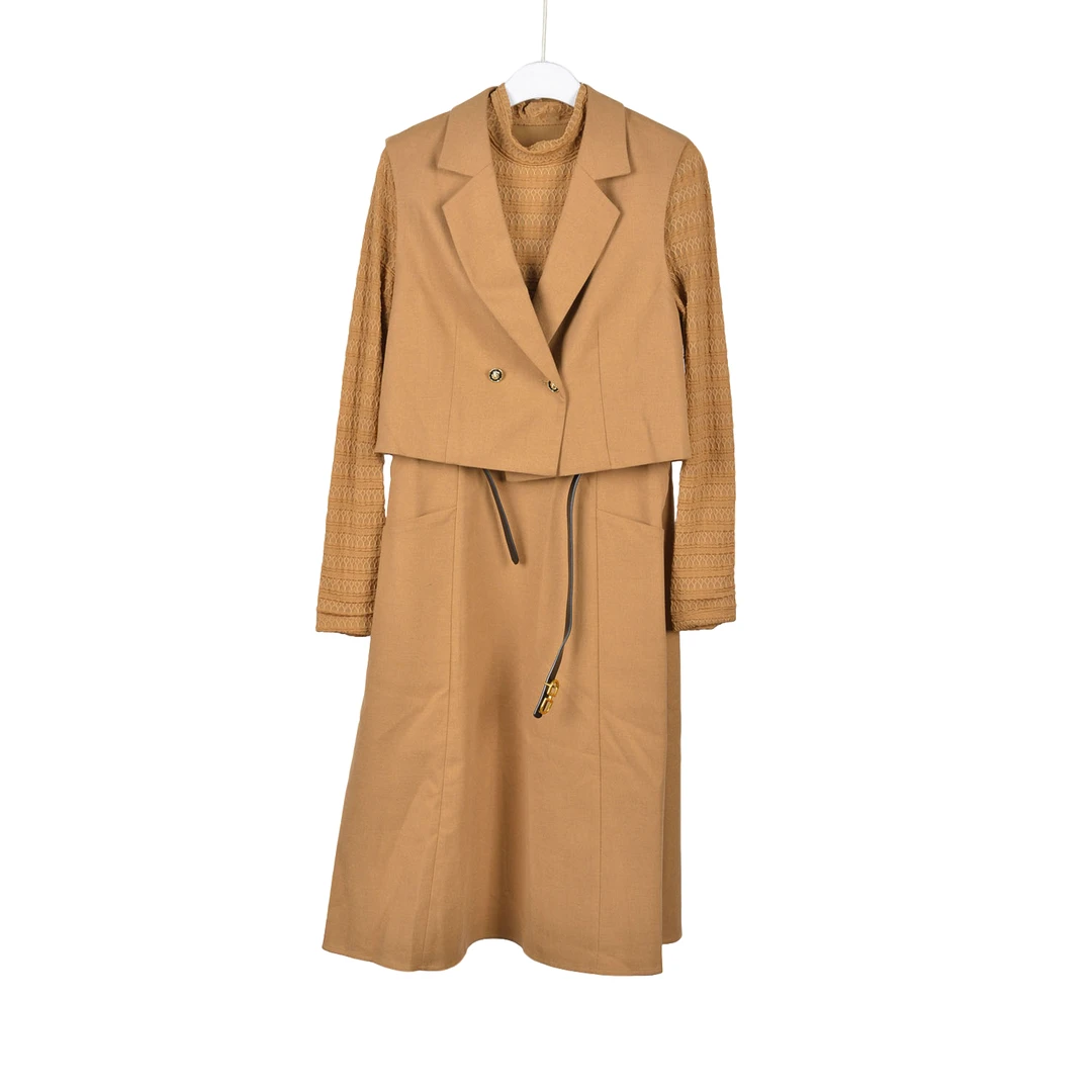 【Y专柜捡漏】女装QAB-连衣裙6703卡其色正码