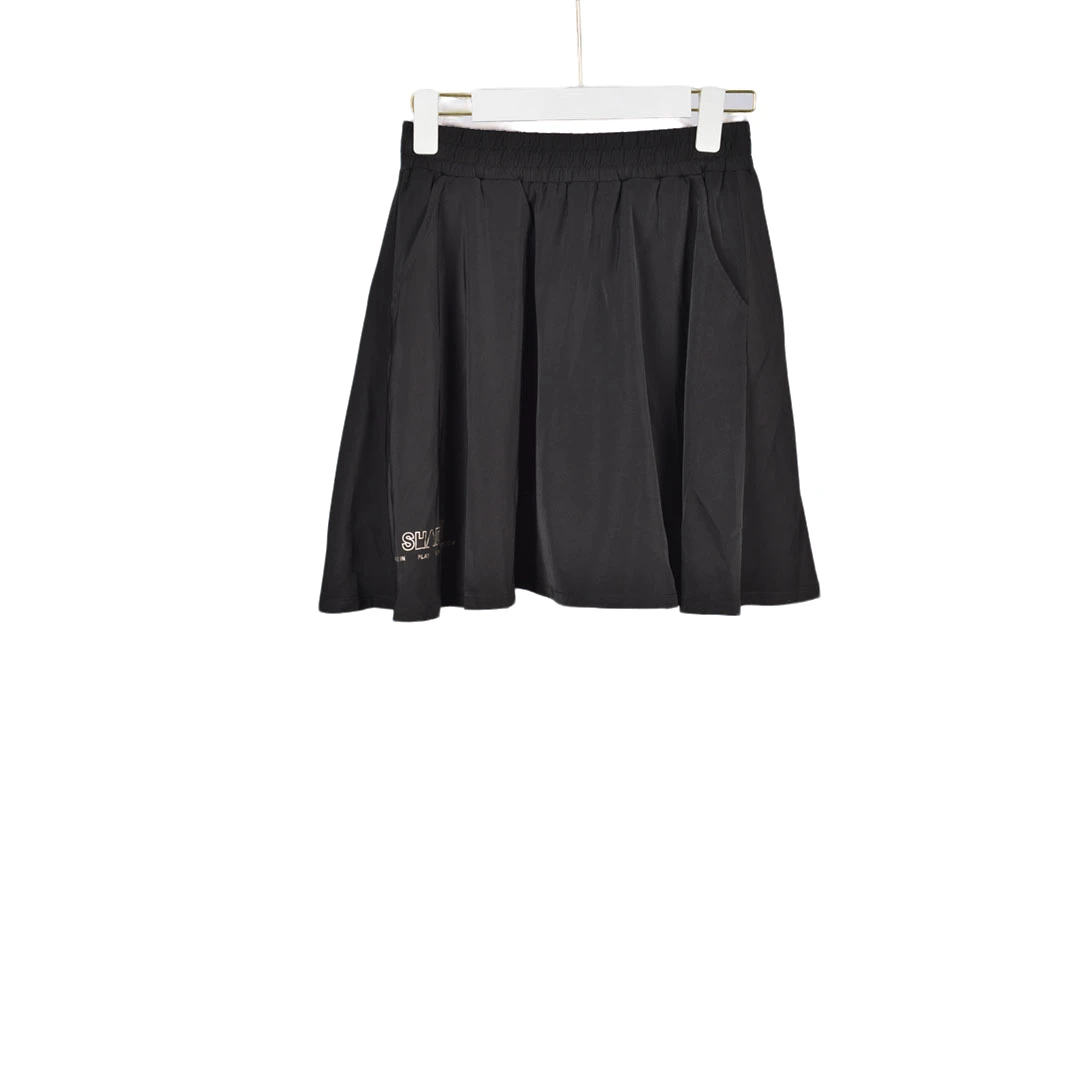 GPB1【专柜捡漏】女装QAB-半裙2331-黑色有松紧大一码