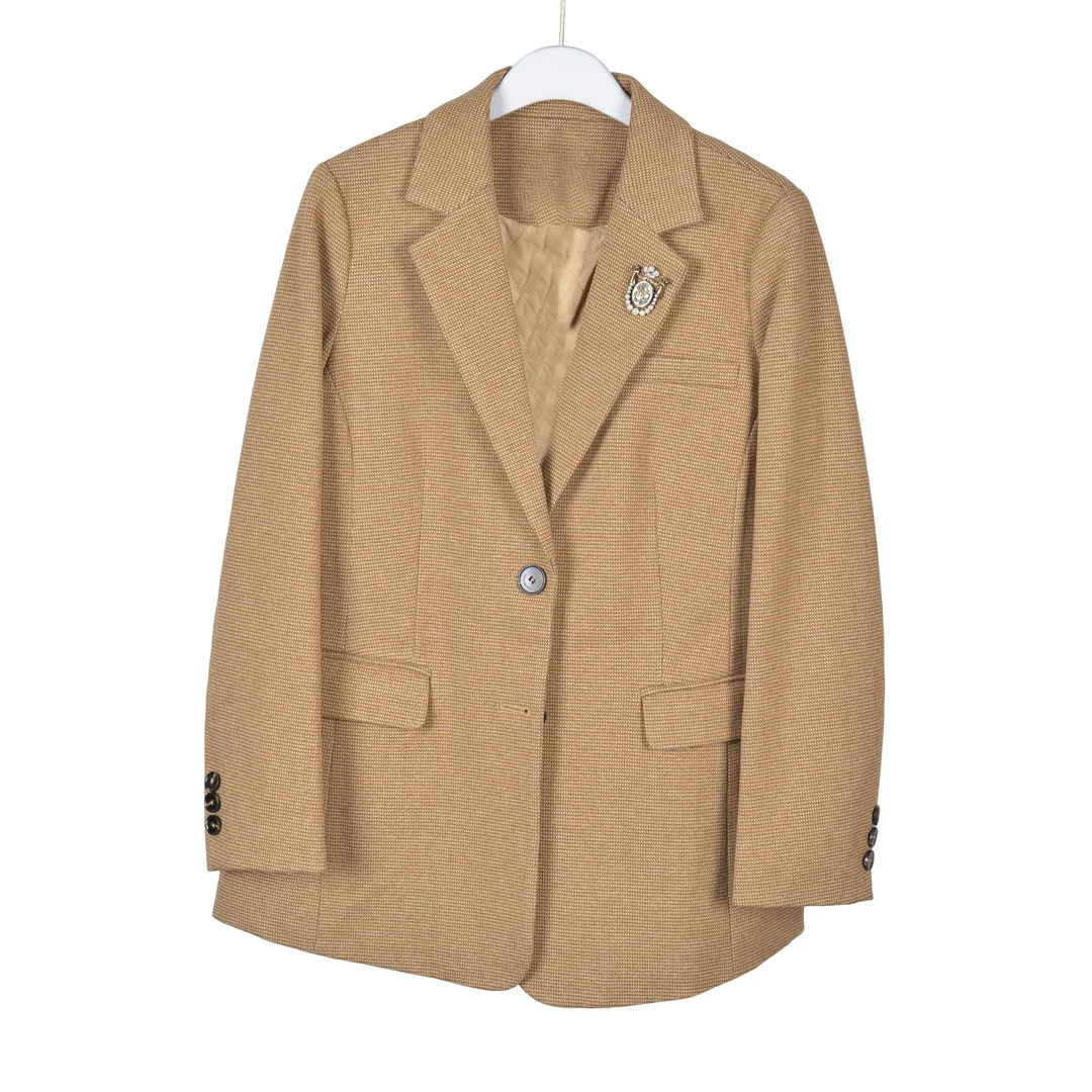 【Y专柜捡漏】女装QAB-西装外套女6742羊毛色