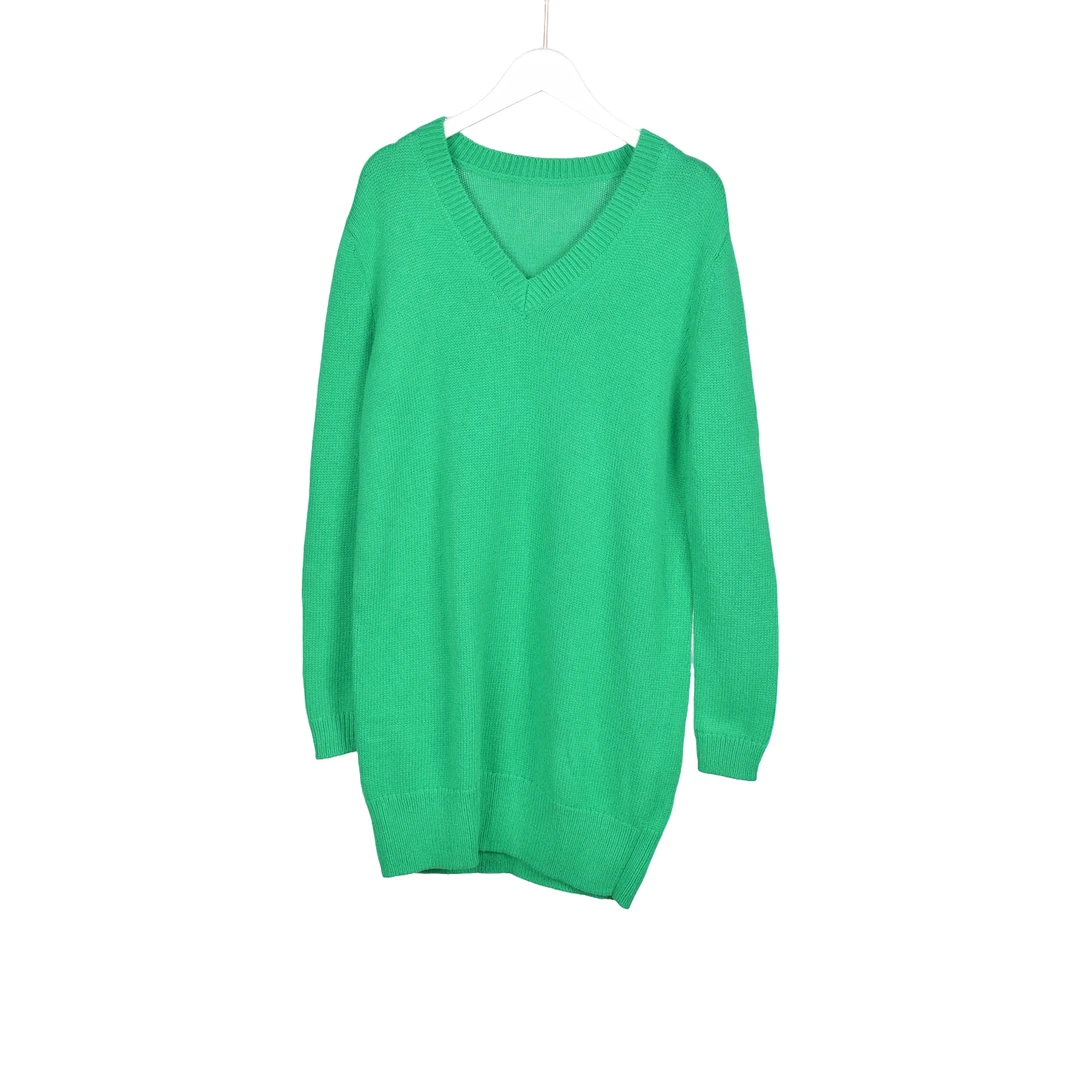 【Y专柜捡漏】香港高雅个性女装OSLB-毛织连衣裙3070-翠绿