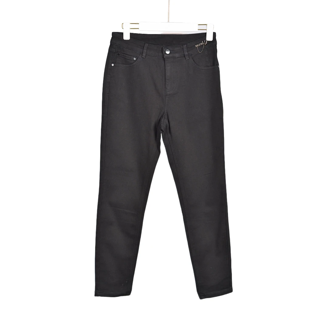 【专柜捡漏F-2】女装QaC-牛仔裤9736-牛仔黑正码加绒