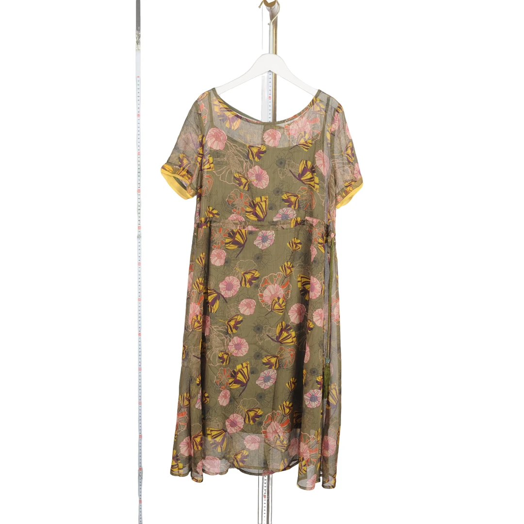 【Y专柜捡漏】W5大码专柜QAB-连衣裙7463军绿色正码