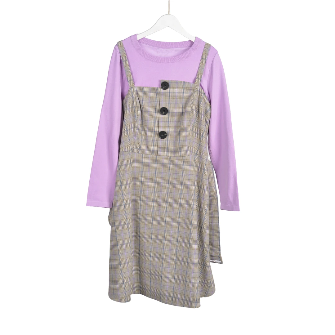 【专柜捡漏】女装QaC-连衣裙0158-格子正码