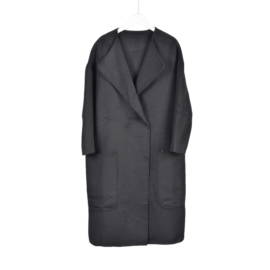 【Y专柜捡漏】中高端简约时尚女装MKFC-大衣4312-黑色大二码