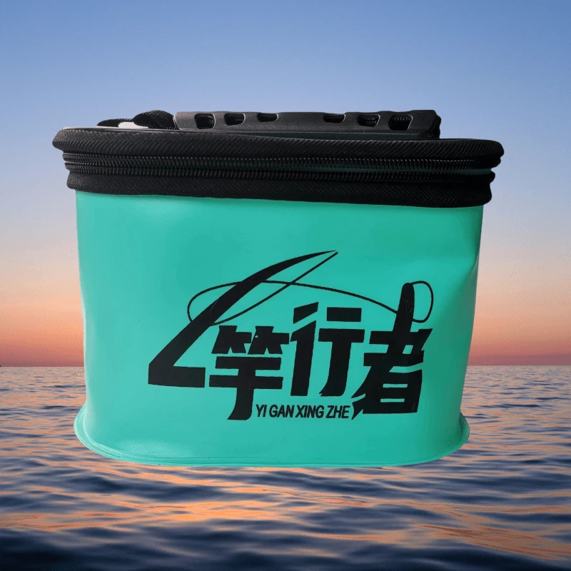 防水渔具收纳盒多功能钓鱼桶工具盒配件盒路亚盒鱼钩饵盒EVA便携