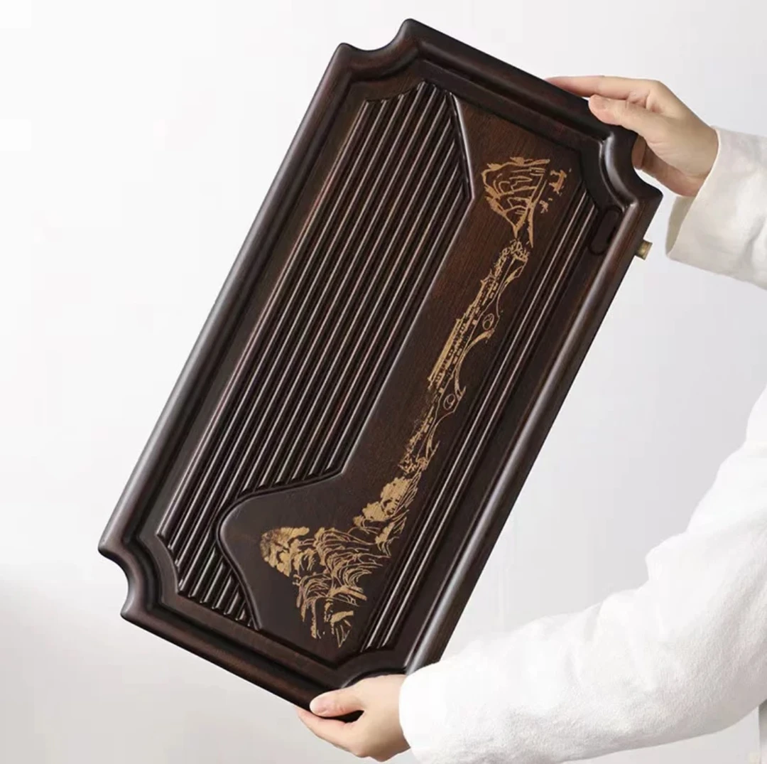 远山茶盘（40*21.5*3）微瑕清仓干泡直排两用茶盘