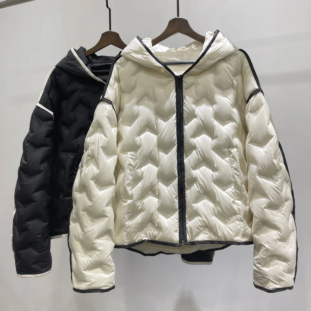 现货男士时尚百搭连帽宽松羽绒服韩版INS潮流休闲经典保暖外套