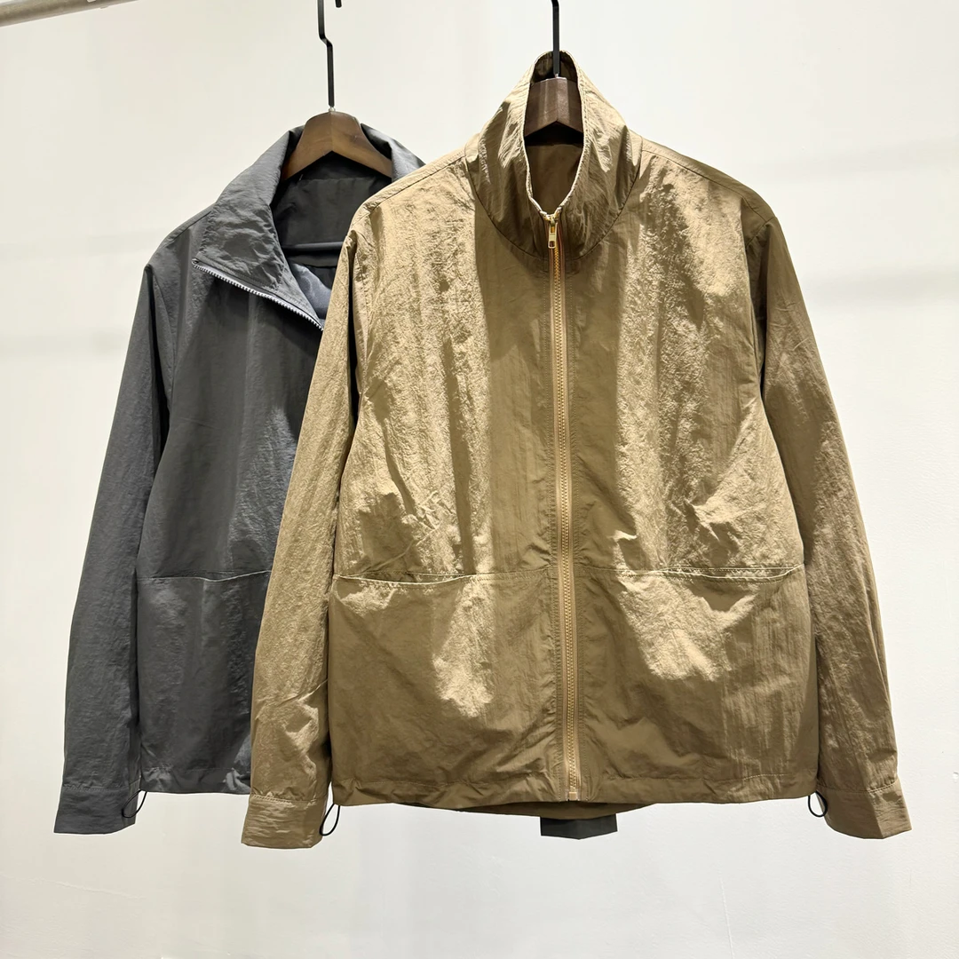 简约时尚户外百搭美拉德翻领宽松夹克男士潮流复古美式休闲外套