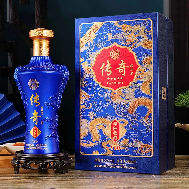 一河一村【传奇传承】书本礼盒酱香型53度500毫升*6瓶白酒