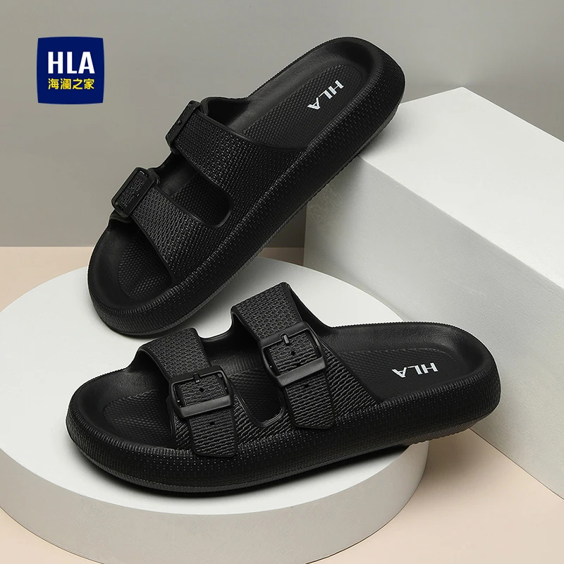 海澜之家男鞋2025年冬季新款男士沙滩拖鞋外穿防滑耐磨休闲一字拖
