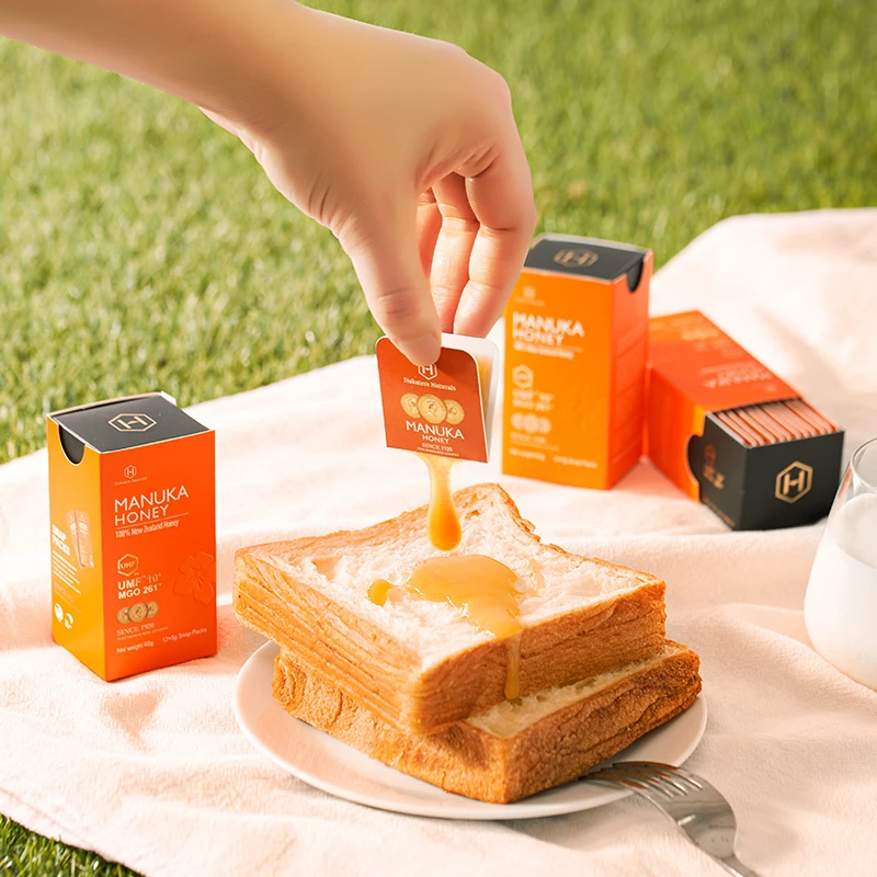 荷塔威UMF10+便携麦卢卡蜂蜜 卡片蜜新5g*12片*4盒