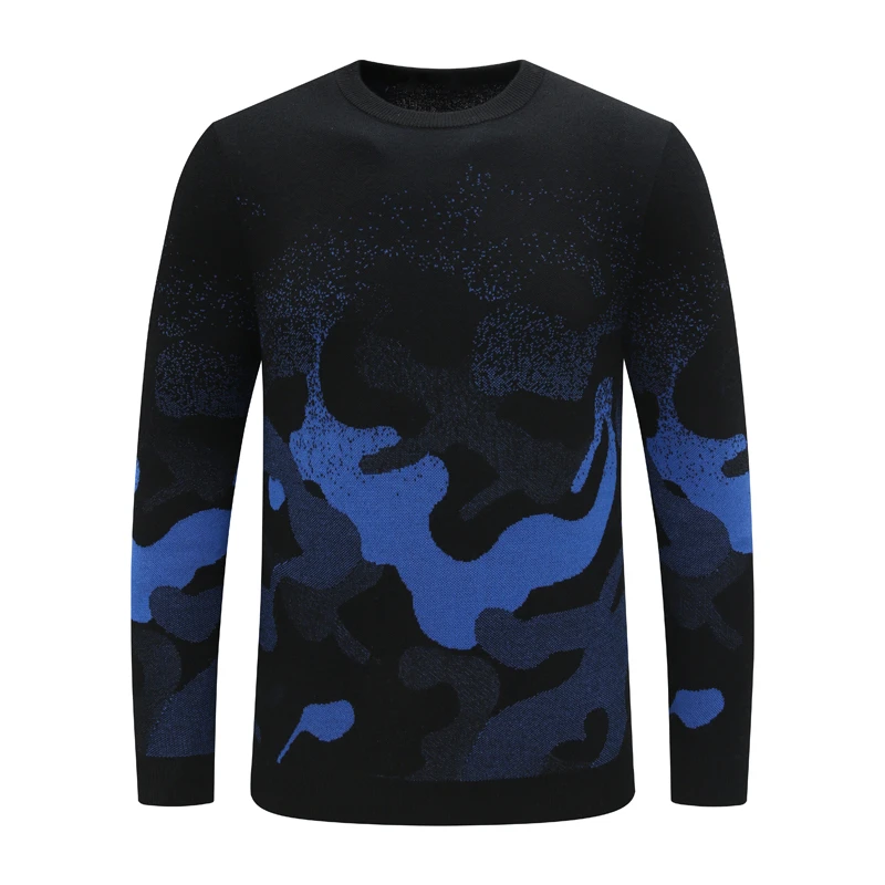 Y1314路男式舒适有弹力 休闲圆领套头毛衣