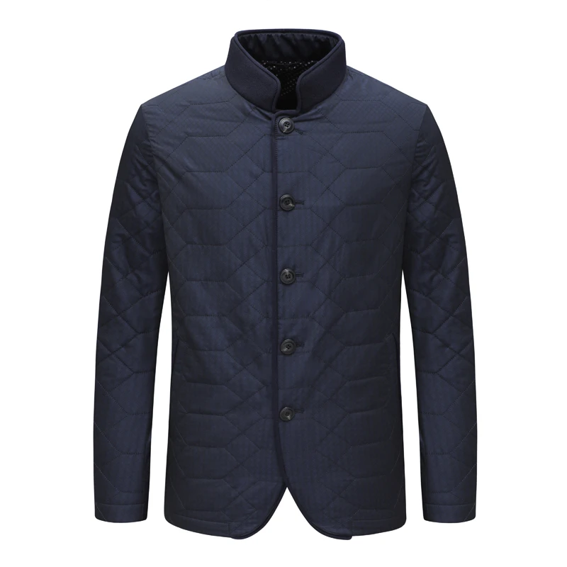 KL170凯秋冬款男式棉衣 直排扣休闲保暖防风棉服外套