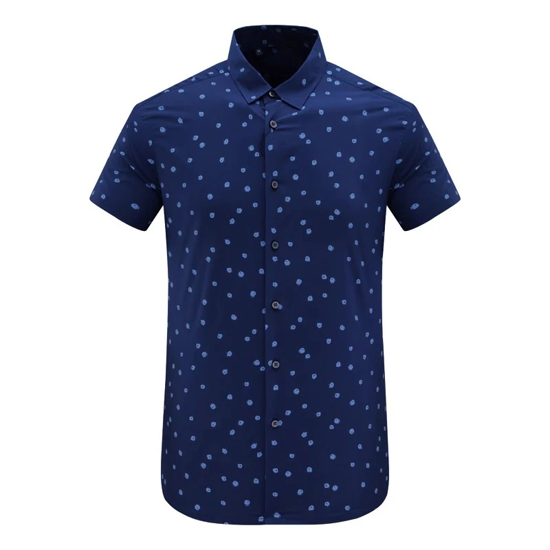 KL278凯夏季男式短袖衬衫 棉意大利面料百搭商务休闲上衣