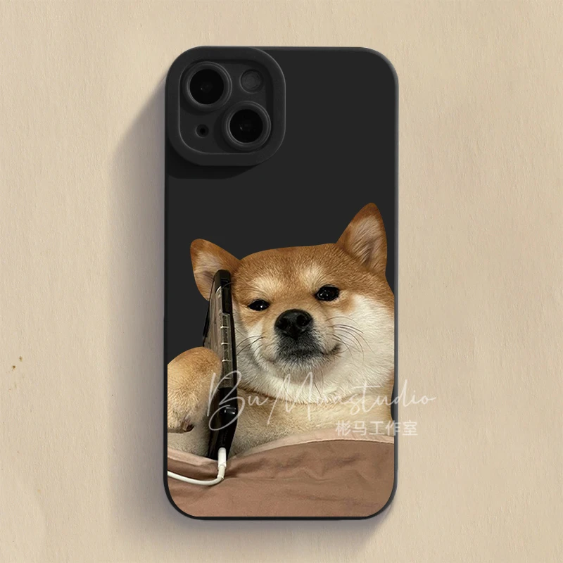 接电话狗苹果13手机壳iPhone14promax搞怪12可爱11/xs网红7/8plus