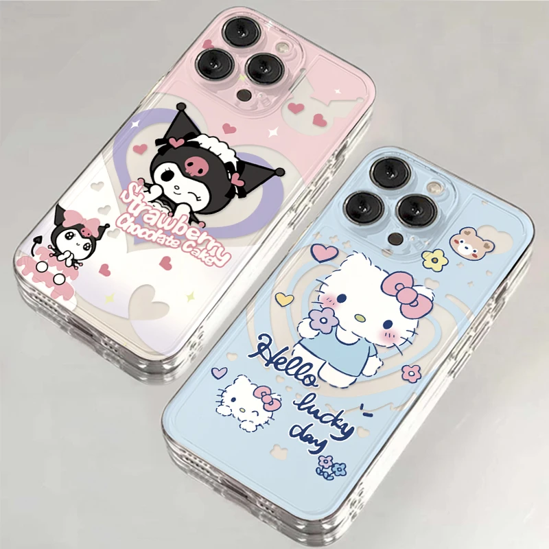 KT猫库洛米iPhone15苹果14手机壳13promax透明12女11卡通xr可爱xs