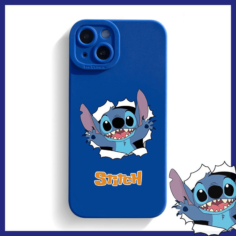 史迪仔苹果13手机壳iPhone14pro创意11可爱xsmax情侣xr卡通潮牌男