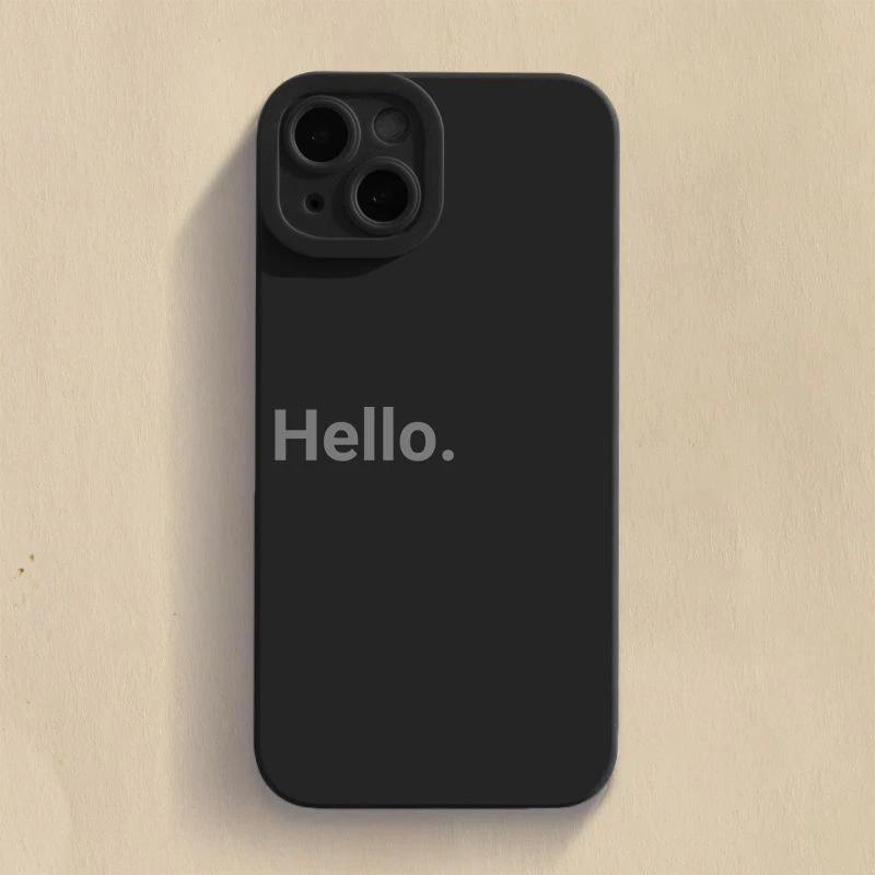 英文苹果13手机壳iPhone14promax潮款12简约11情侣xs软壳7/8plus