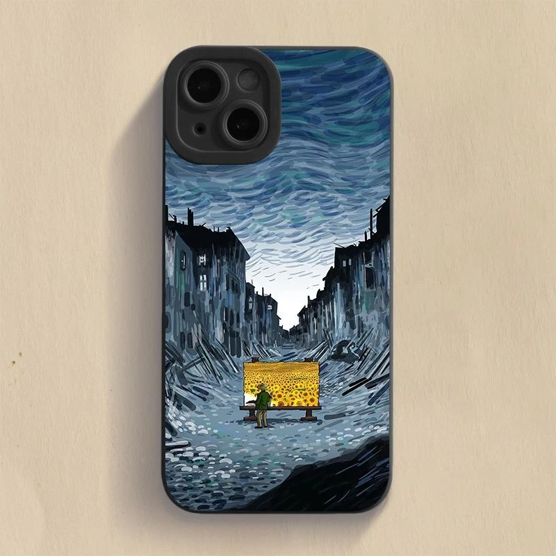 梵高油画苹果13手机壳iPhone14promax艺术12/11新款xs/xr/7/8plus