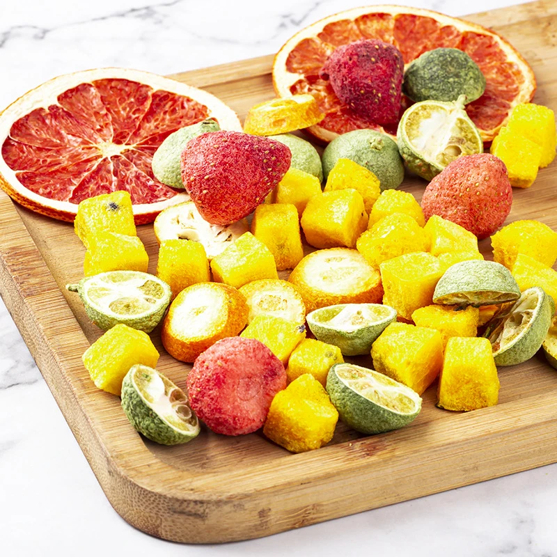 【大漂亮】冻干水果/七种水果百袋装香果柠檬草莓香橙金桔冷泡茶
