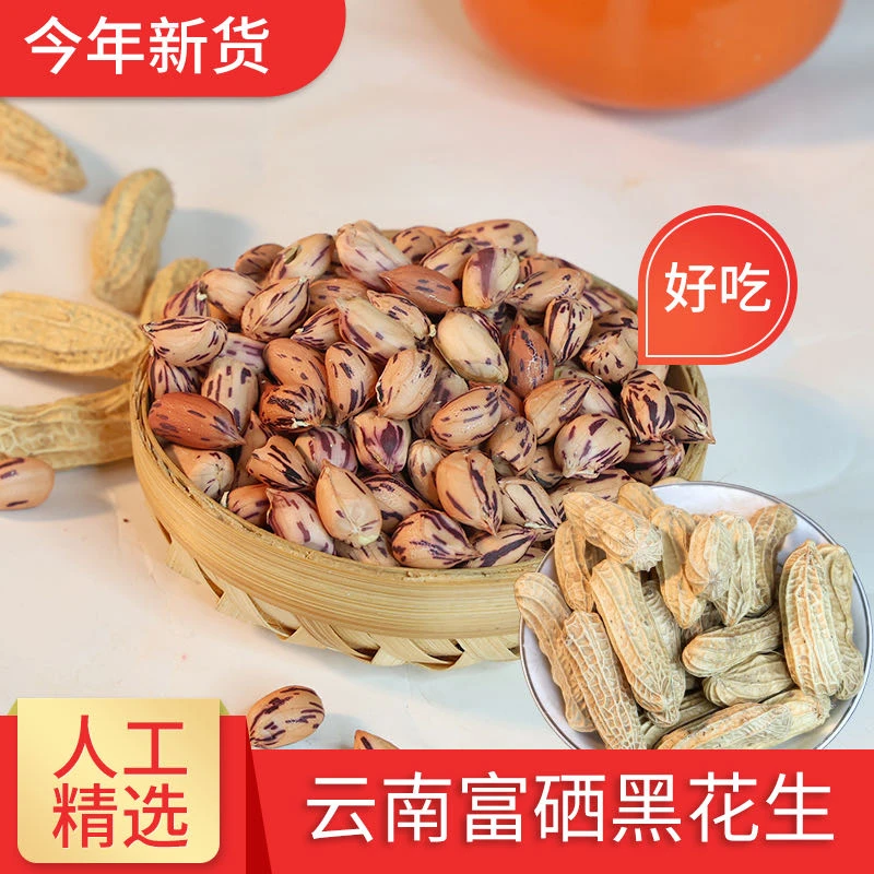 【新货云南七彩花生米】带壳原果富硒花生香脆可口皮薄肉厚大颗精选